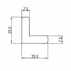 ESQUADRO ALINHAMENTO Nº1 7.5X1.2MM